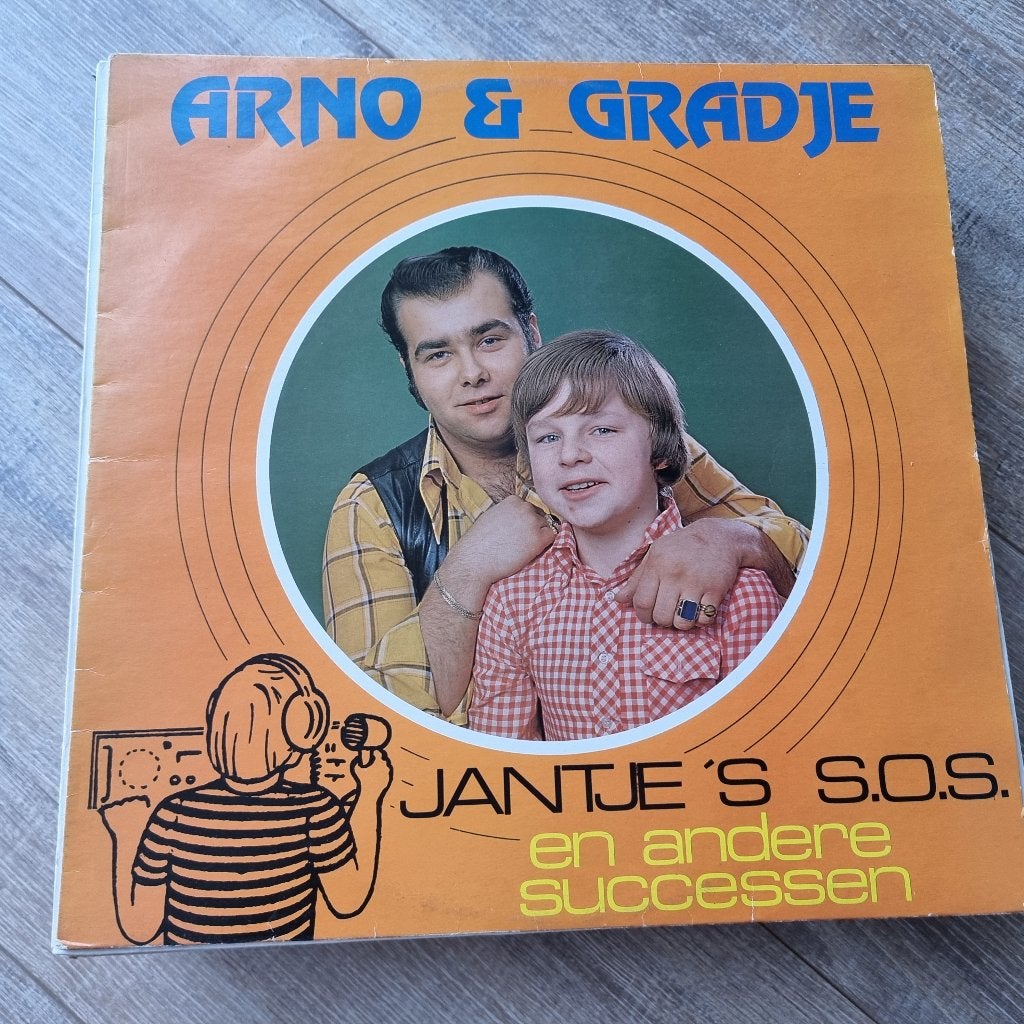 LP Arno & Gradje – Jantje's S.O.S., Enlèvement ou Envoi, Chanson réaliste ou Smartlap, Utilisé, LP