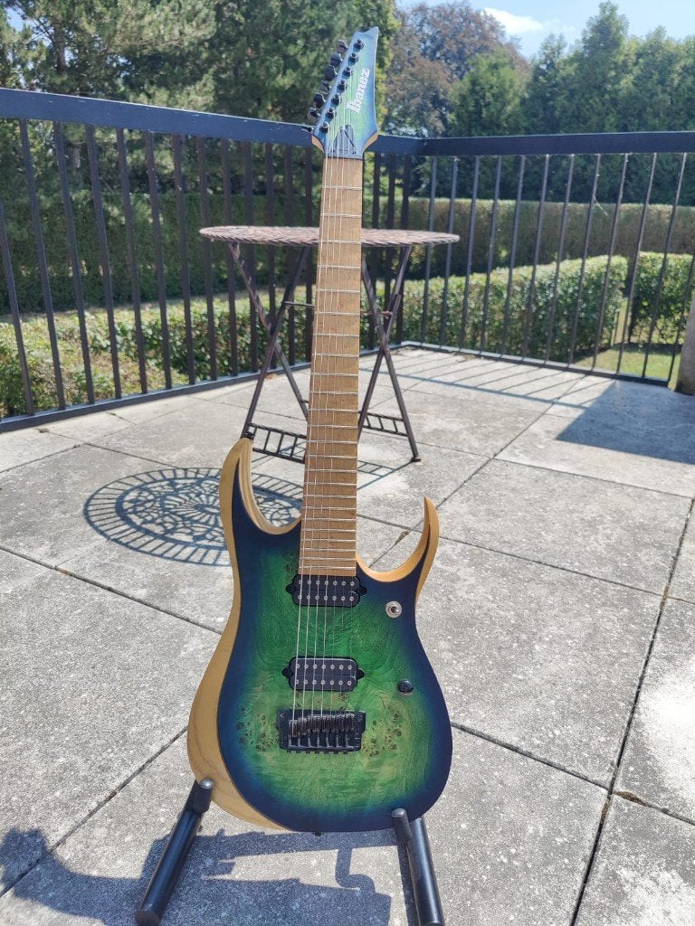 Ibanez RGDIX7MBP - 7 snaren, Muziek en Instrumenten, Snaarinstrumenten | Gitaren | Elektrisch, Ophalen of Verzenden, Gebruikt