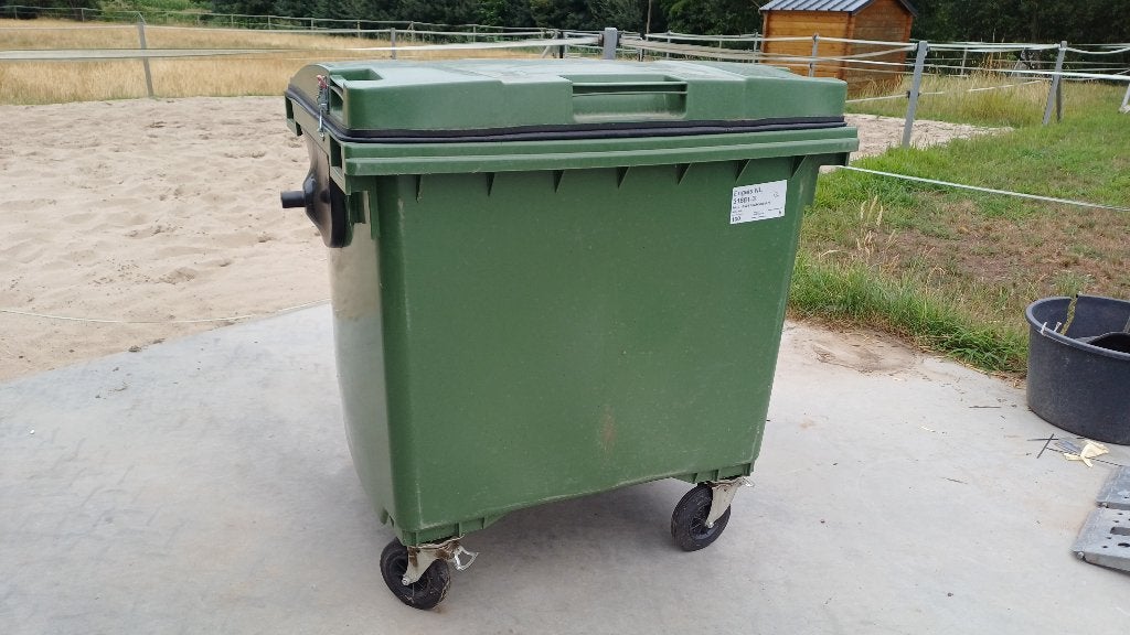 Rolcontainer kunststof 1000L - Luchtdichte rubber afdichting, Comme neuf, Enlèvement, 75 – 100, 40 litres ou plus