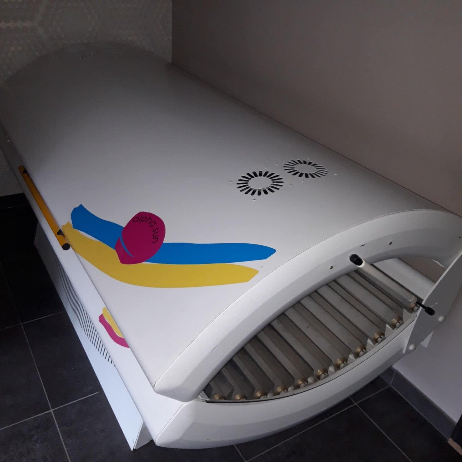 Zonnebank ., Electroménager, Solarium, Banc solaire & Bronzage facial, Comme neuf, Banc solaire double, 15 lampes ou plus, Enlèvement