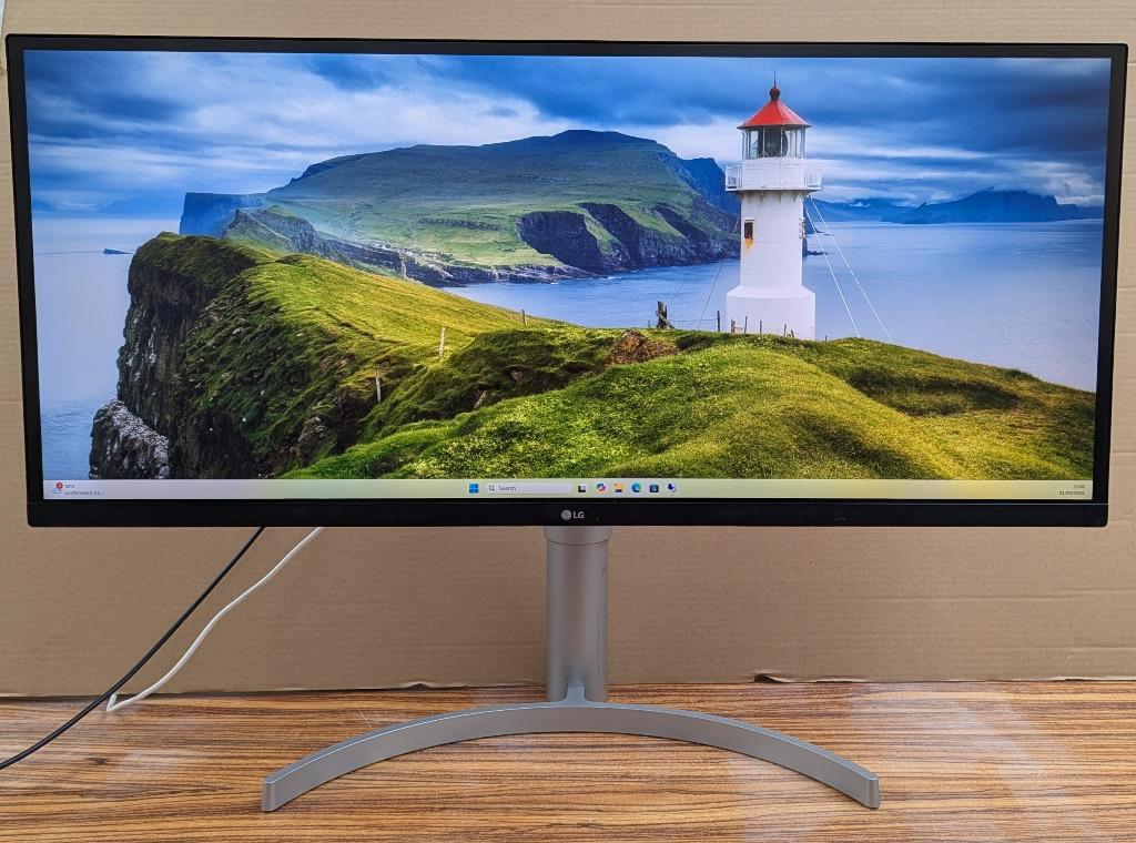 LG 34" 34WK650-W QHD monitor, Gebruikt, LG, In hoogte verstelbaar, LG