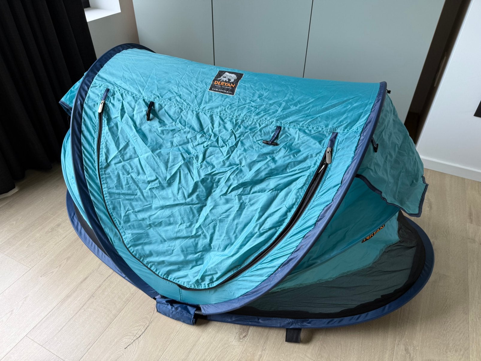 Deryan travel cot / reisbedje / campingbedje, Kinderen en Baby's, Ophalen, Zo goed als nieuw, Matras