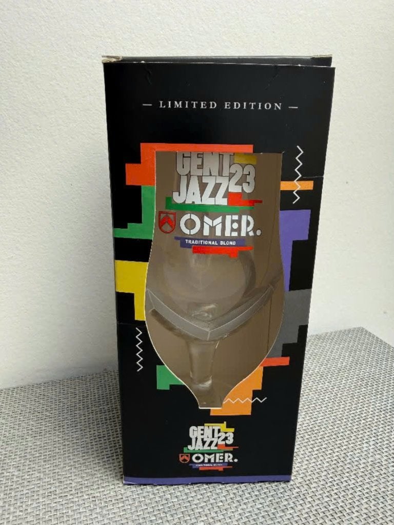Glas OMER Gent Jazz 2023, Ophalen of Verzenden, Nieuw, Bierglas