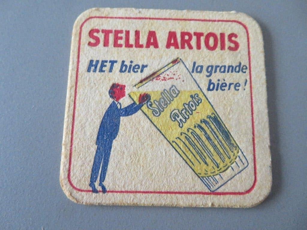 bierviltje Stella Artois Het Bier, Verzamelen, Ophalen of Verzenden, Zo goed als nieuw, Viltje(s), Stella Artois
