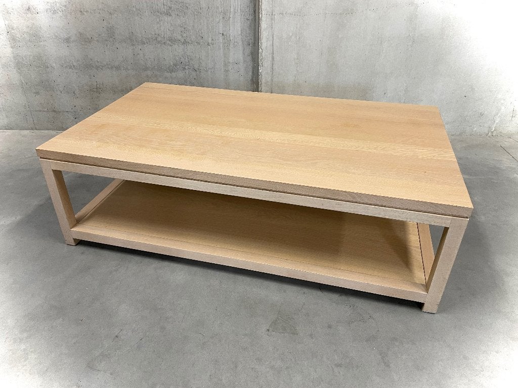 Salontafel in massief eik - ALS NIEUW !, Ophalen, Zo goed als nieuw, Eikenhout