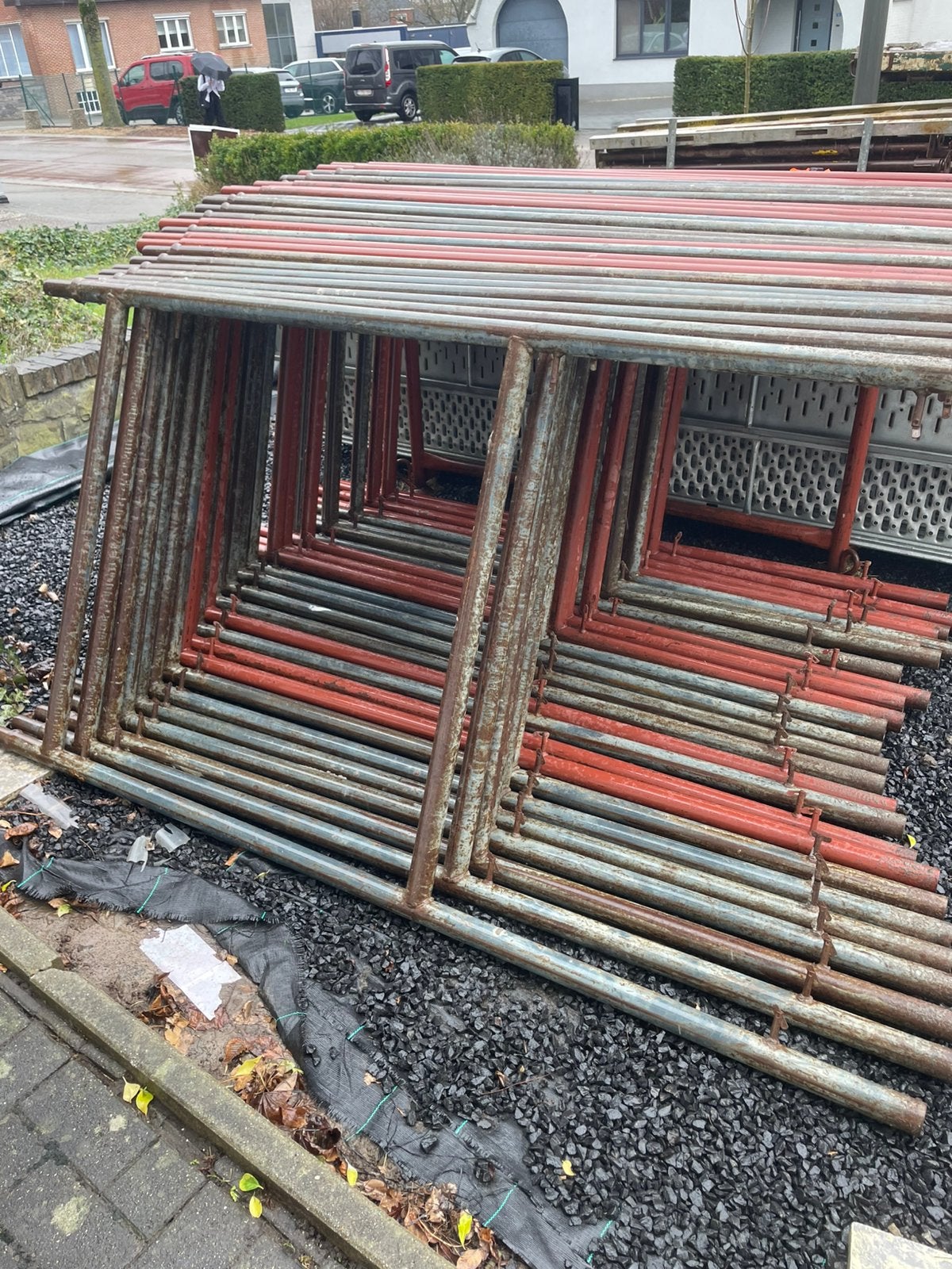 Stelling bouwmateriaal, Ophalen, Gebruikt
