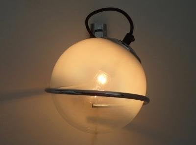Targetti Sankey lamp uit de jaren 70, Verzenden, Zo goed als nieuw, Glas