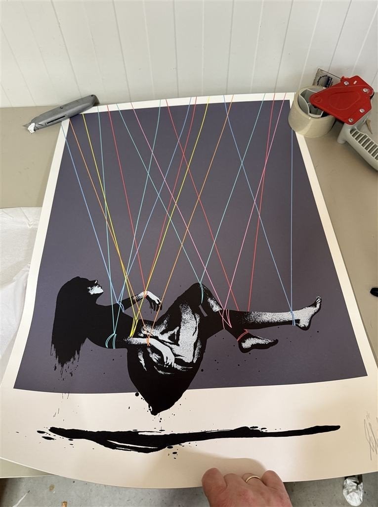Poster met handtekening - Eelus Suspender Signed Art Print U, Collections, Posters & Affiches, Enlèvement ou Envoi, Neuf