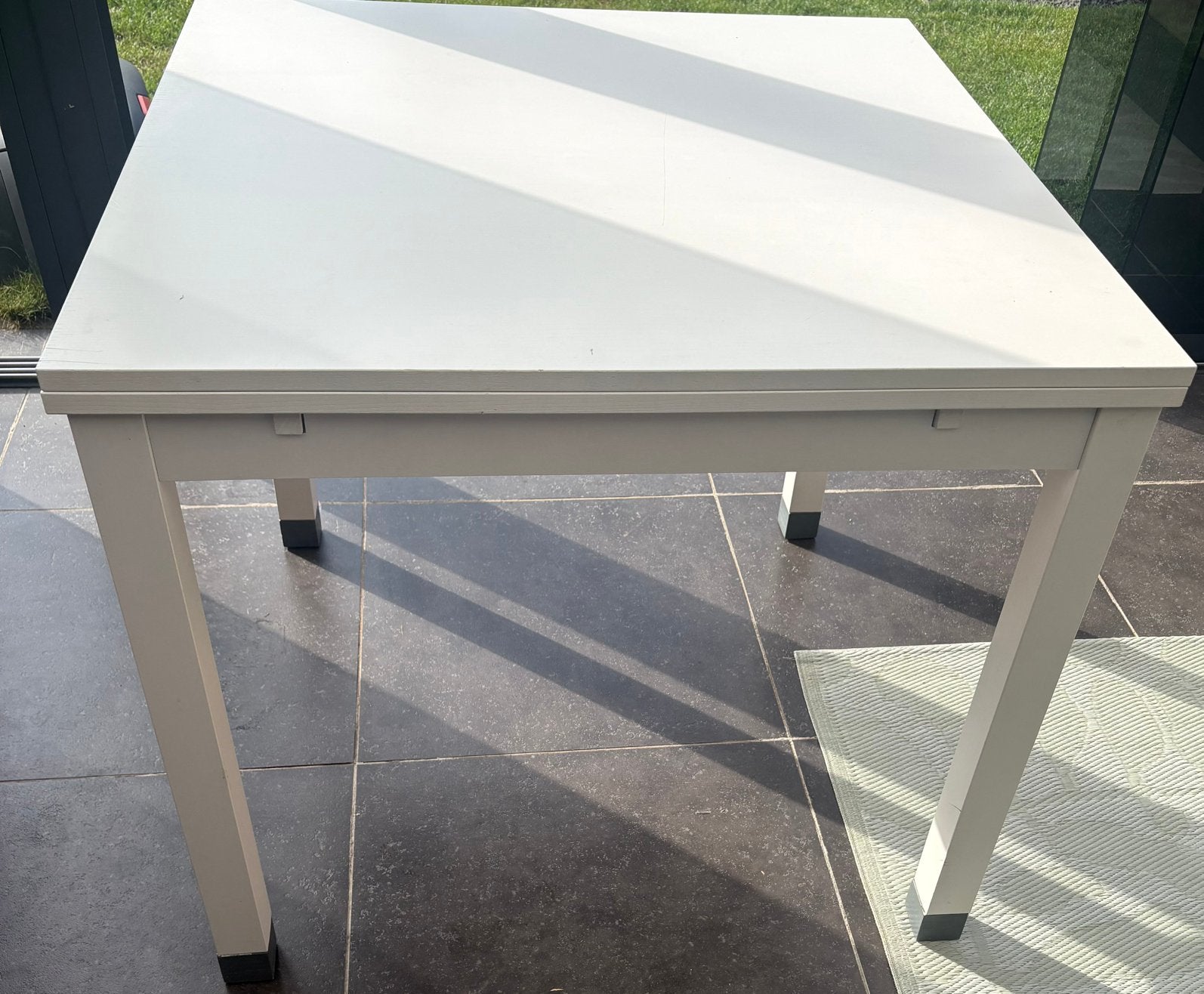 Uitschuifbare eettafel, Huis en Inrichting, Tafels | Eettafels, Ophalen, Zo goed als nieuw