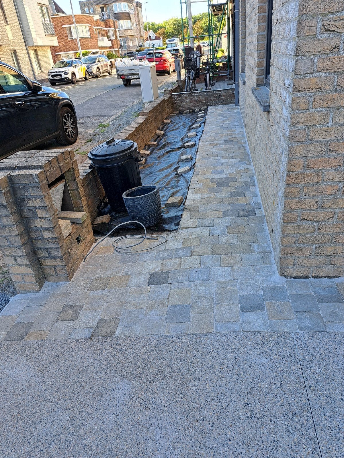 Restant klinkers 15x15x4 zeer goede staat. Meerkleurig, Tuin en Terras, Ophalen, Klinkers, 5 tot 10 m², Zo goed als nieuw