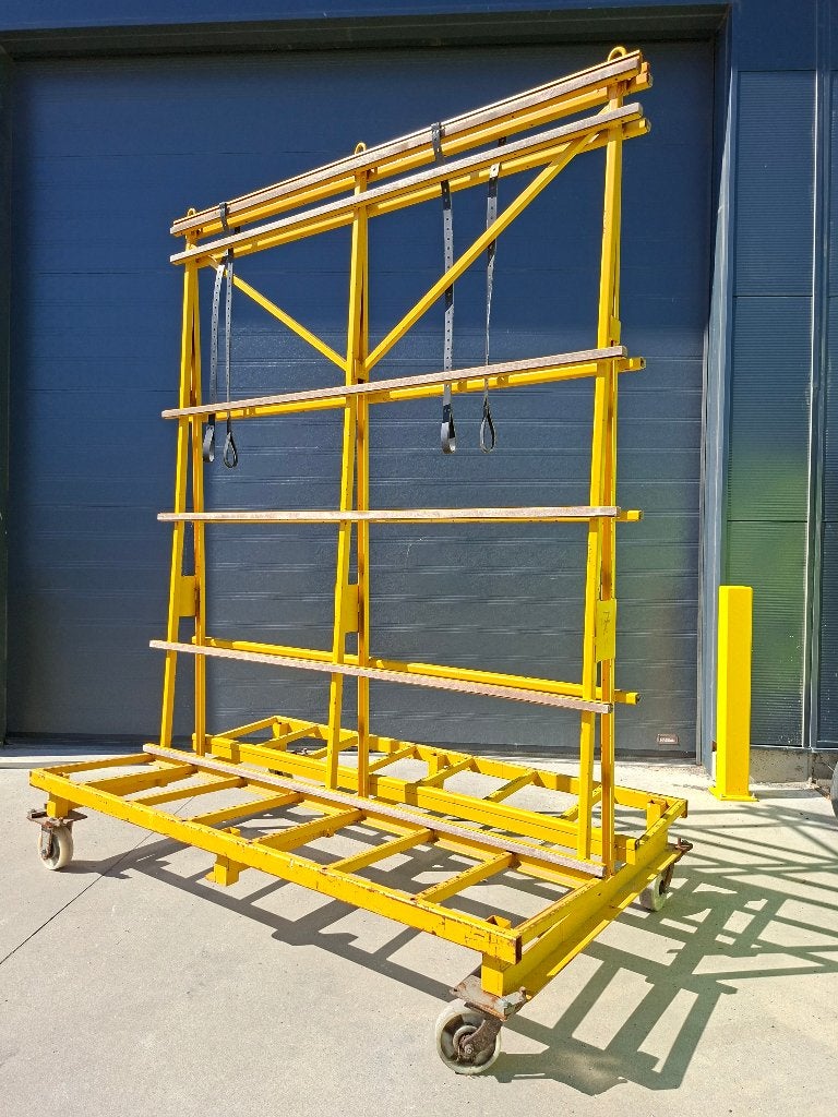 Chevalet de manutention double face 2 roues pivotantes, Enlèvement, Utilisé