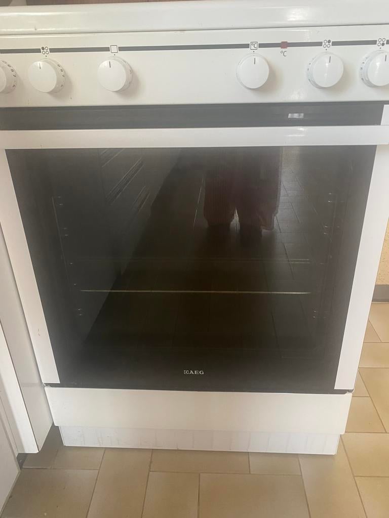 Keramische kookplaat met oven AEG, Ophalen, Zo goed als nieuw