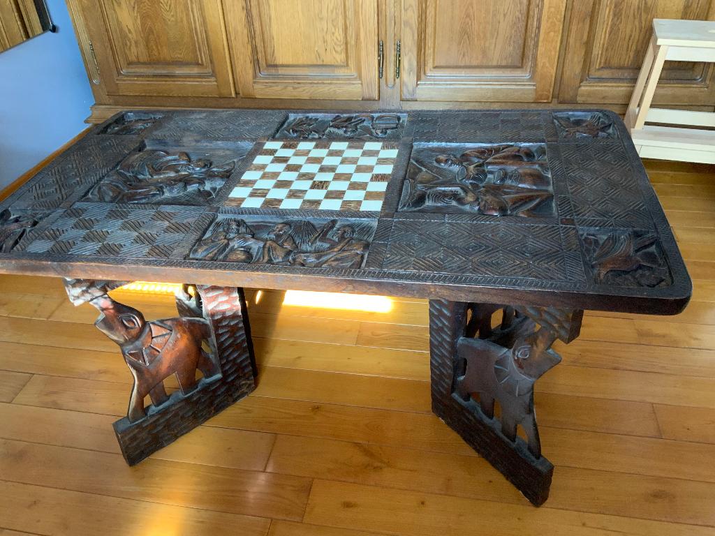 Table basse africaine années 1970, Antiquités & Art, Enlèvement