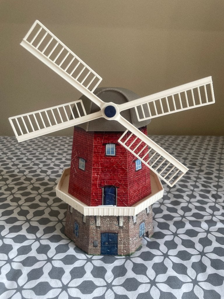 Puzzle 3D Ravensburger – Moulin à vent traditionnel, Enlèvement, Moins de 500 pièces, Comme neuf, Rubik's Cube ou Puzzle 3D