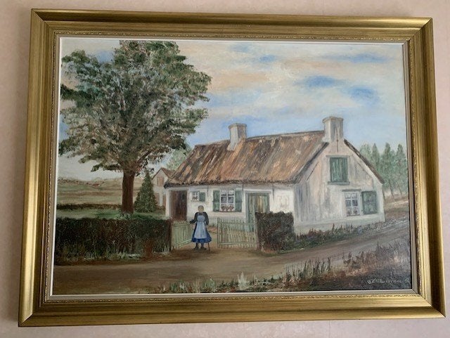 schilderij van Alice Van Meirvenne, Ophalen, Handgeschilderd, Acrylverf, Landschap