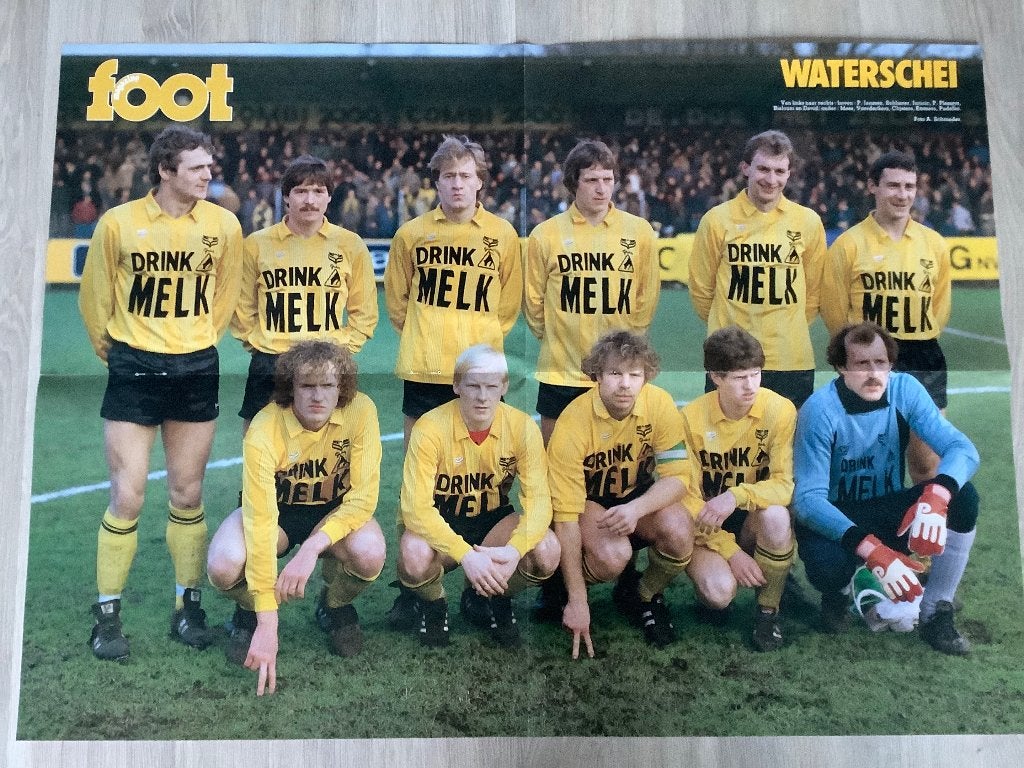 Poster Waterschei Jaren 80, Ophalen of Verzenden, Zo goed als nieuw, Poster, Plaatje of Sticker