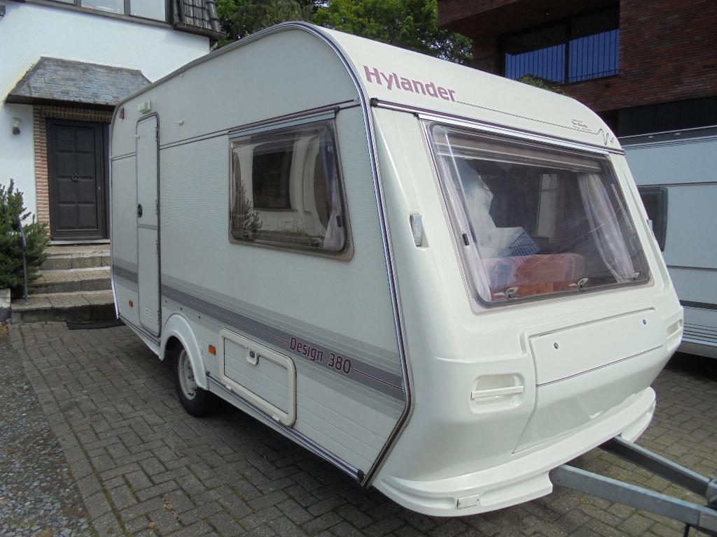 Hylander Design 380, 4/1996, 2 slaapplaatsen,luifel+voortent, Overige merken, Reservewiel, 2 aparte bedden, Rondzit