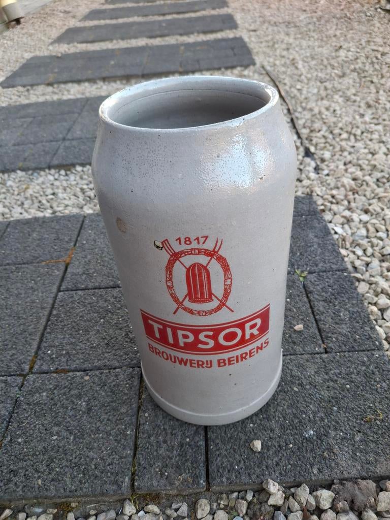 Stenen bierpot tipsor beirens wommelgem, Verzamelen, Biermerken, Ophalen of Verzenden