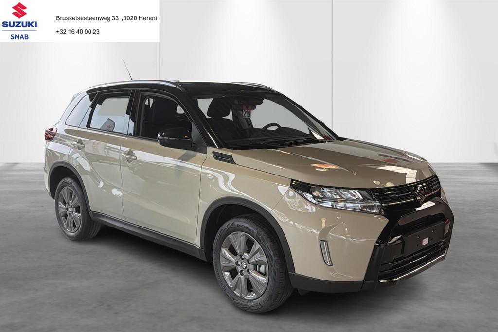 Suzuki Vitara GL+ Aut-Cam-GPS-Carplay-Airco, Auto's, Suzuki, Zwart, 600 kg, 129 pk, 119 g/km