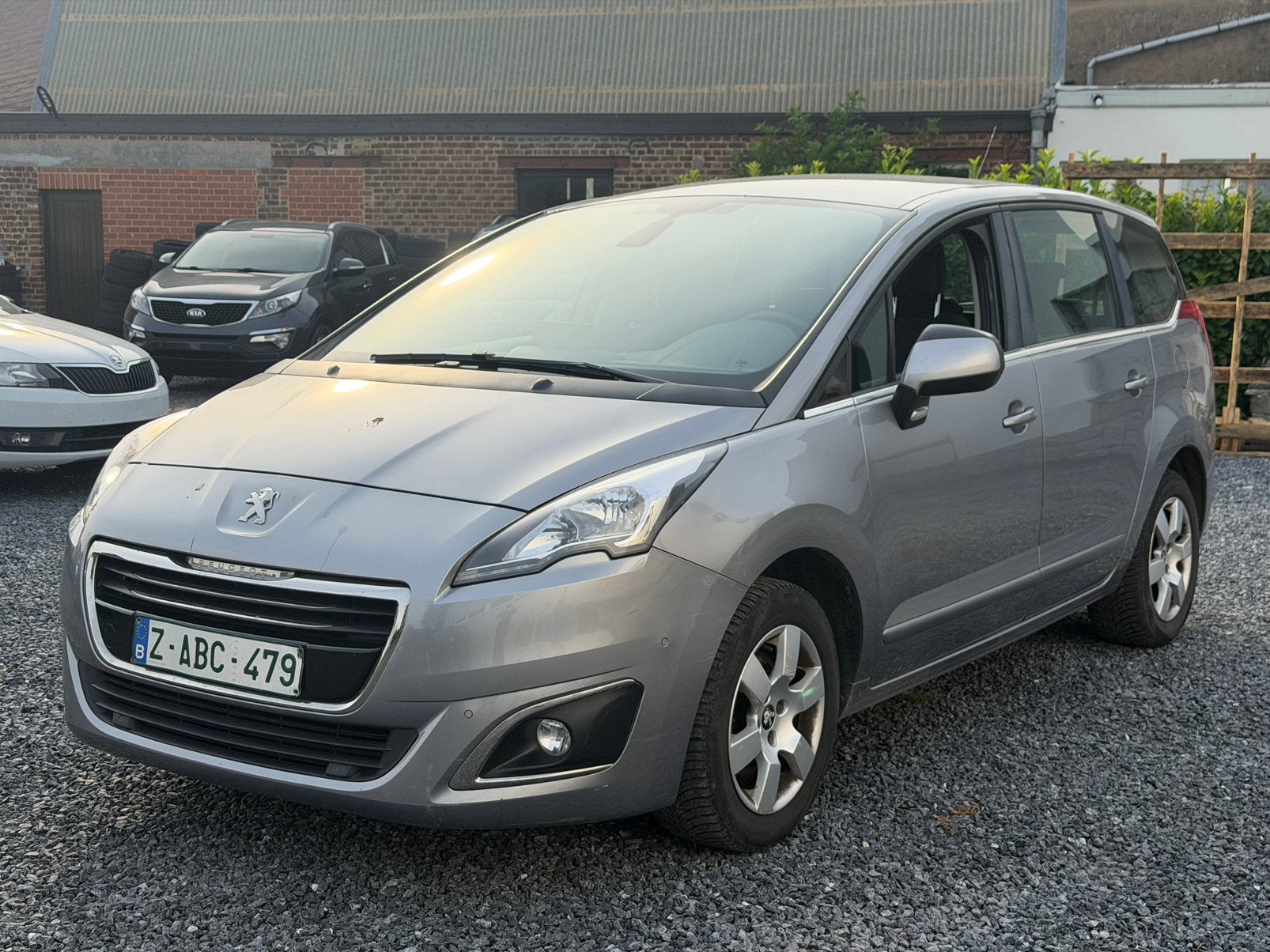 Peugeot 5008 1.6HDI 2015 7 places euro 6b, Autos, Argent ou Gris, Achat, USB, Euro 6