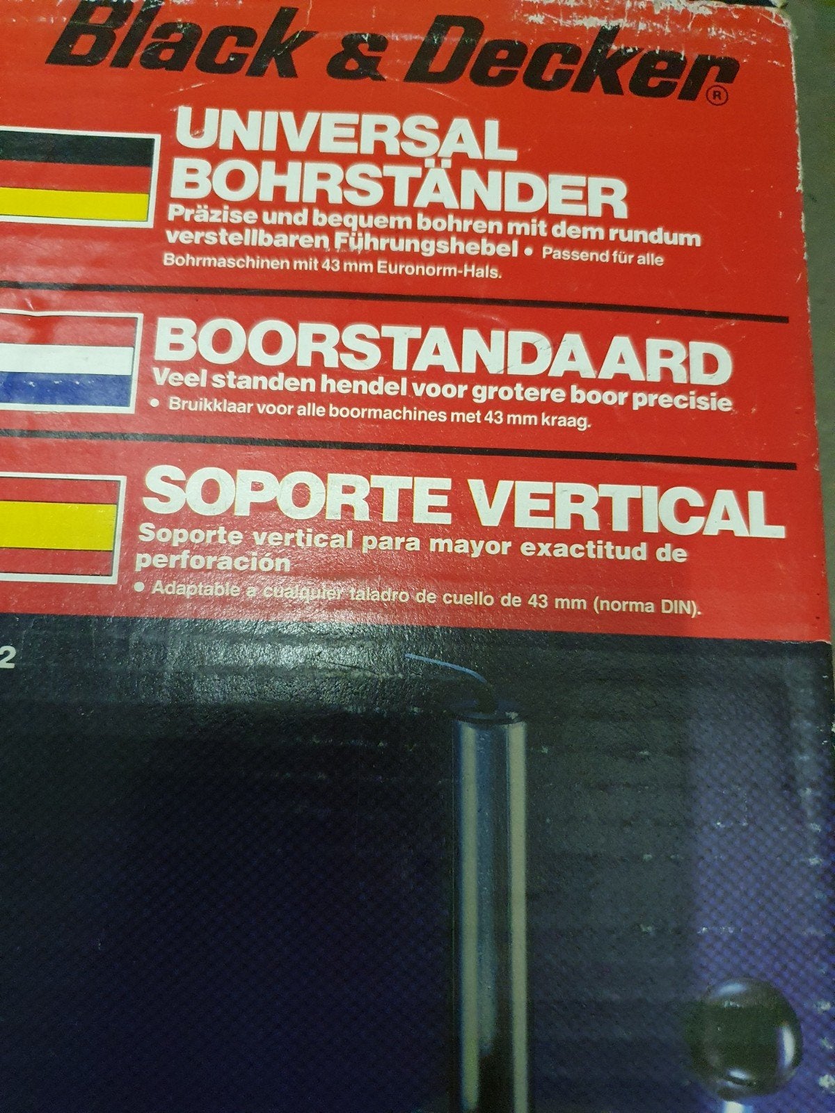 UNIVERSELE BOORSTANDAARD BLACK€ DECKER  25 EURO, Enlèvement