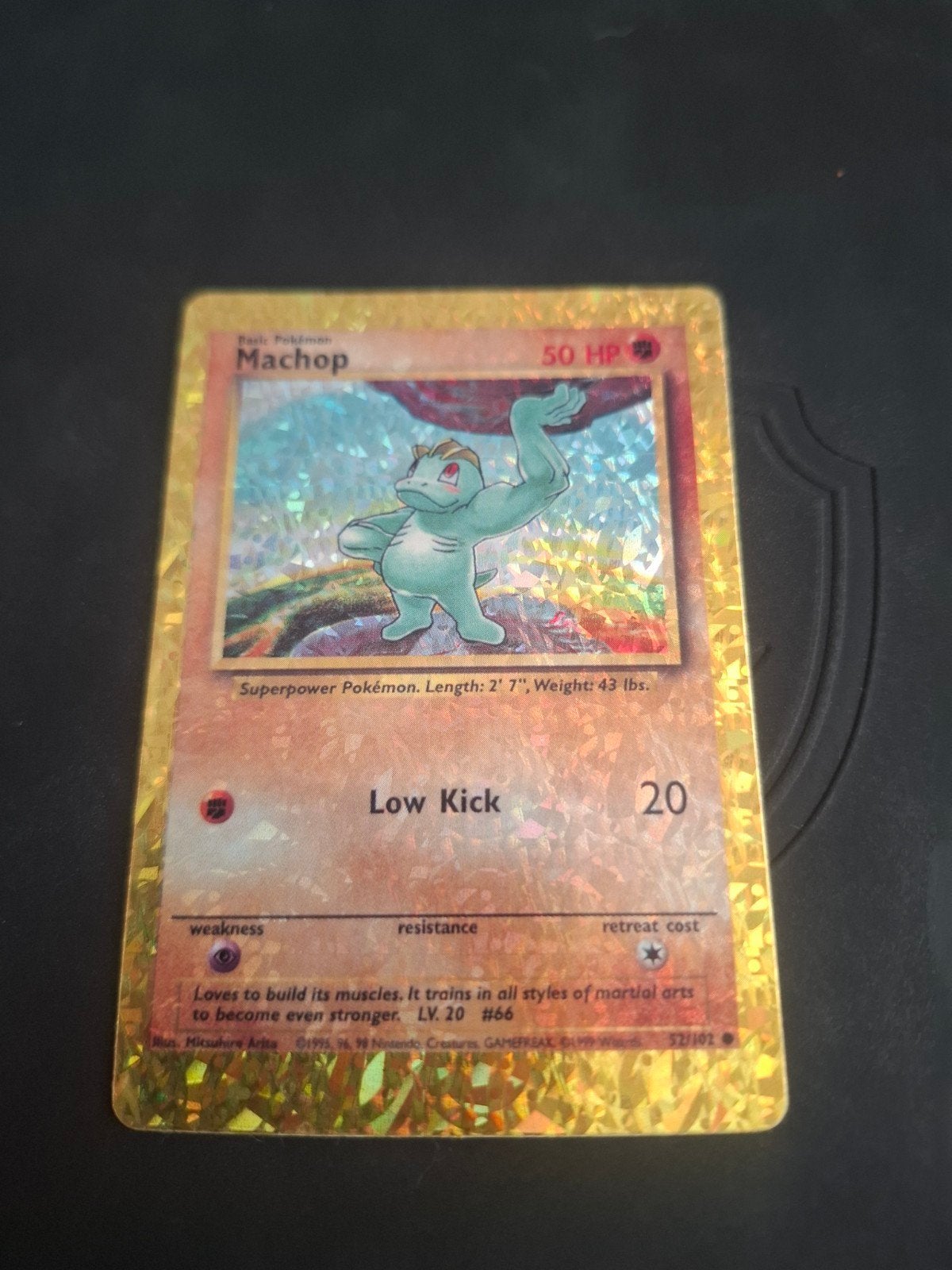 Machop Pokémon Kaart - Foil (Glanzend), Ophalen of Verzenden, Foil