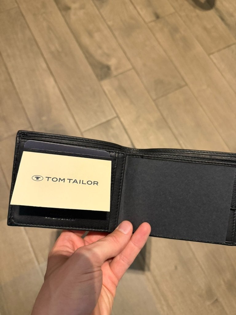 tom tailor Lederen flip portemonnee, Overige merken, Zwart, Nieuw, Ophalen of Verzenden