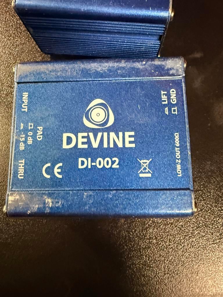 3x Devine DI-002 DI box / direct box, Audio, Tv en Foto, Ophalen, Audio