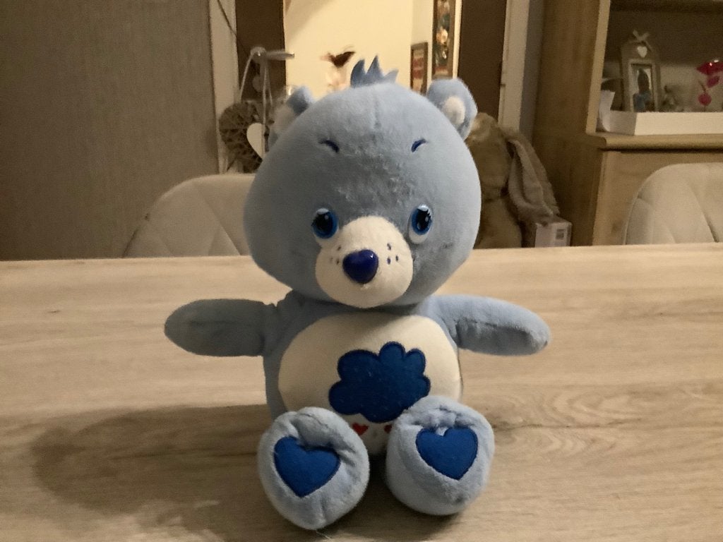 Personnage en peluche Care Bears (30 cm), Bleu, Enlèvement ou Envoi, Overige karakters, Moyen (20 à 80 cm)