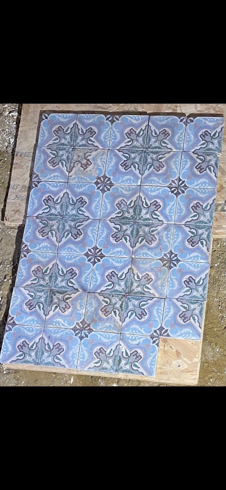 Carreaux de ciment, Enlèvement, Utilisé, Moins de 50 cm, Moins de 50 cm