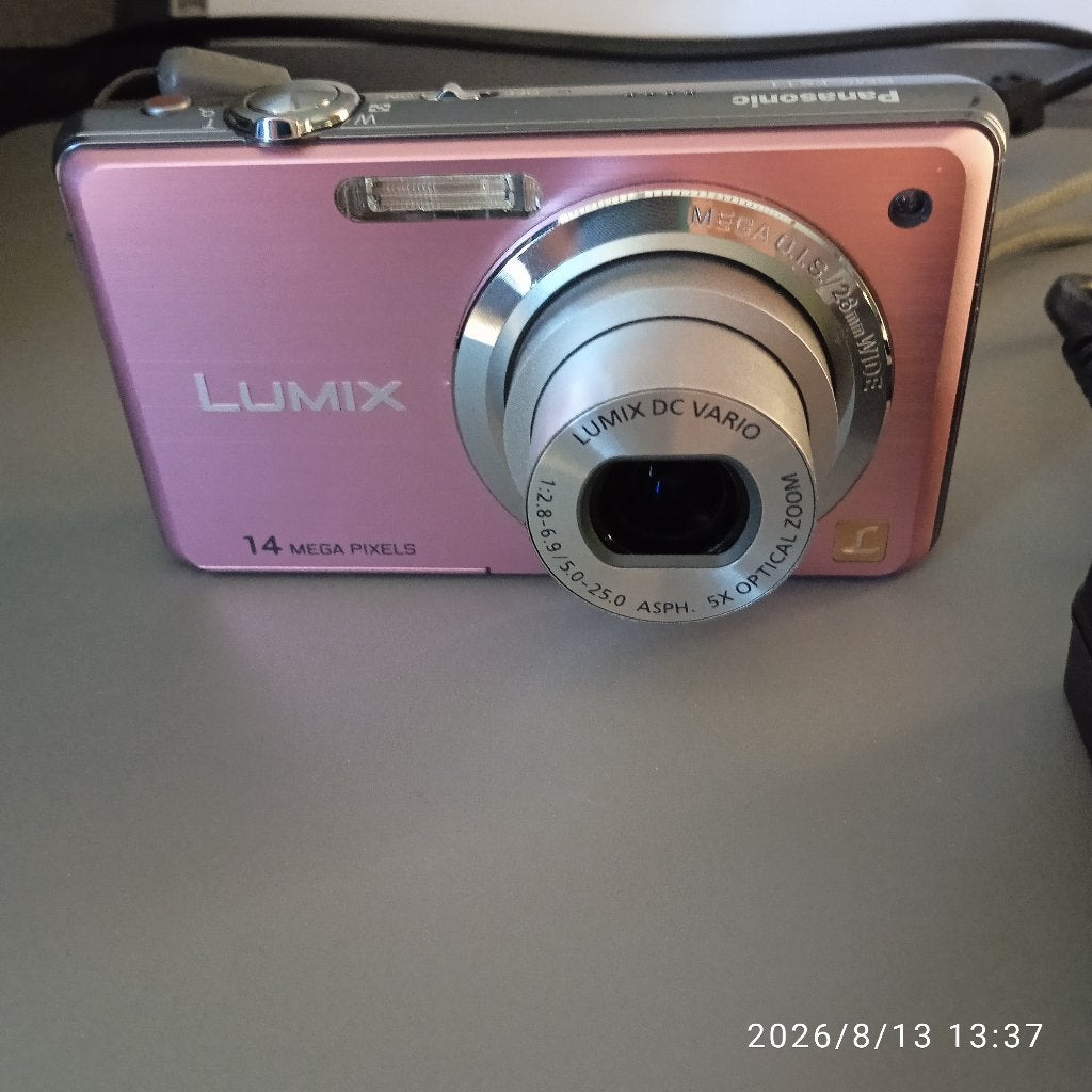 Appareil photo Panasonic Lumix FS11 rose, Panasonic, 4 à 7 fois, Batterie, Comme neuf