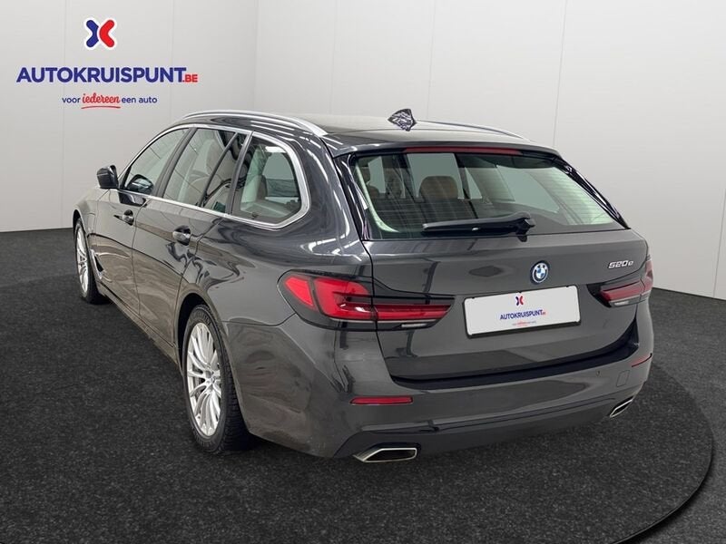 BMW Série 5 520 e Touring, Autos, Cuir, Argent ou Gris, Euro 6, Hybride rechargeable
