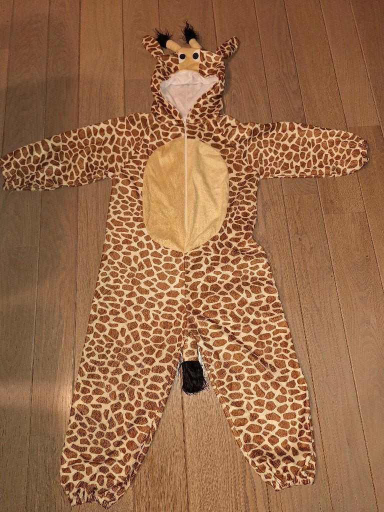 Onesie giraf 7-8 jaar, Kinderen en Baby's, Carnavalskleding en Verkleedspullen, Ophalen of Verzenden, Gebruikt, Jongen of Meisje