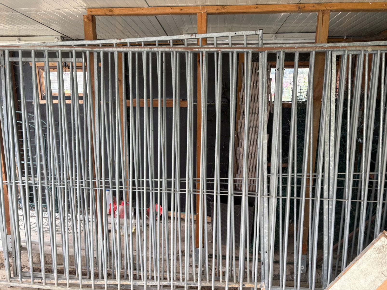 Hondenren 4 panelen van 3 meter, Ophalen, Gebruikt