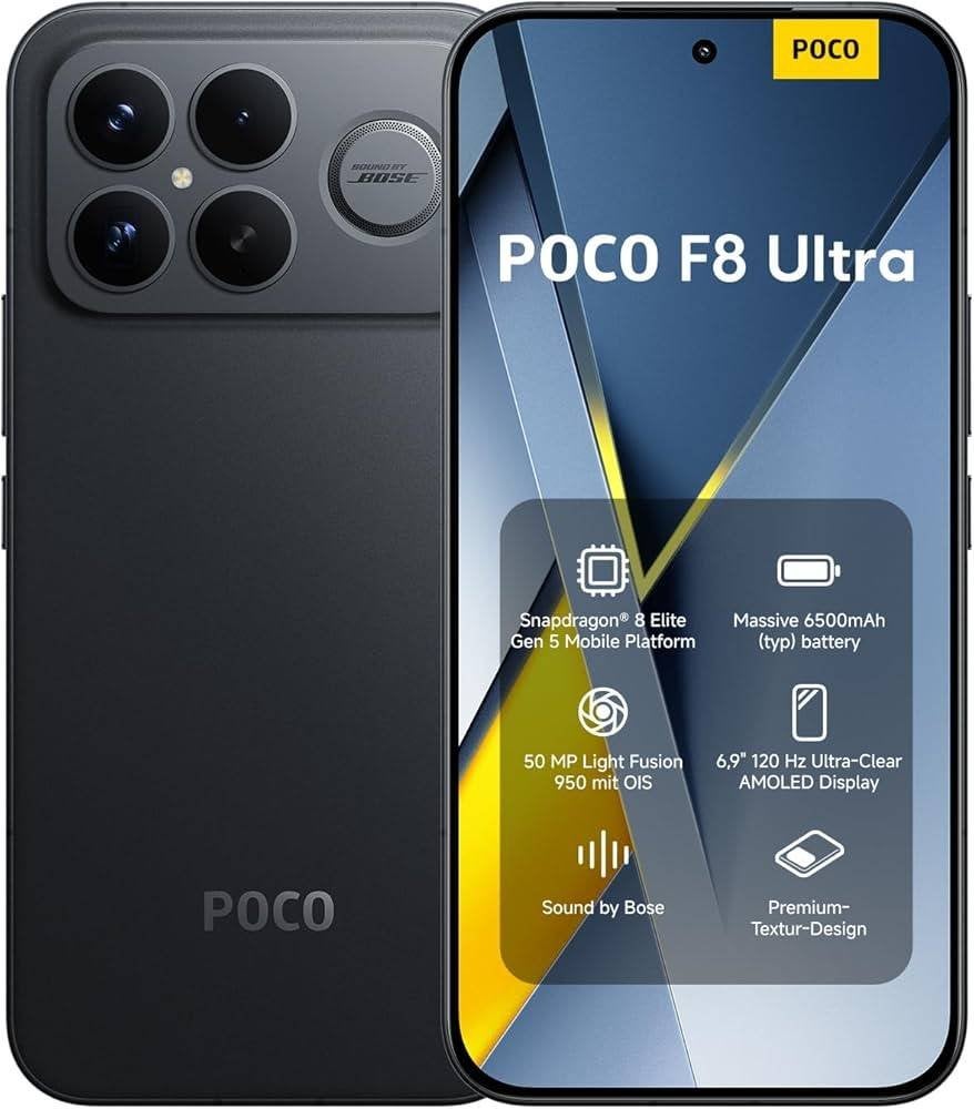 Xiaomi Poco F8 ULTRA Noir 512Go Neuf garantie..., Telecommunicatie, Ophalen of Verzenden, Nieuw, Zonder abonnement, Zonder simlock