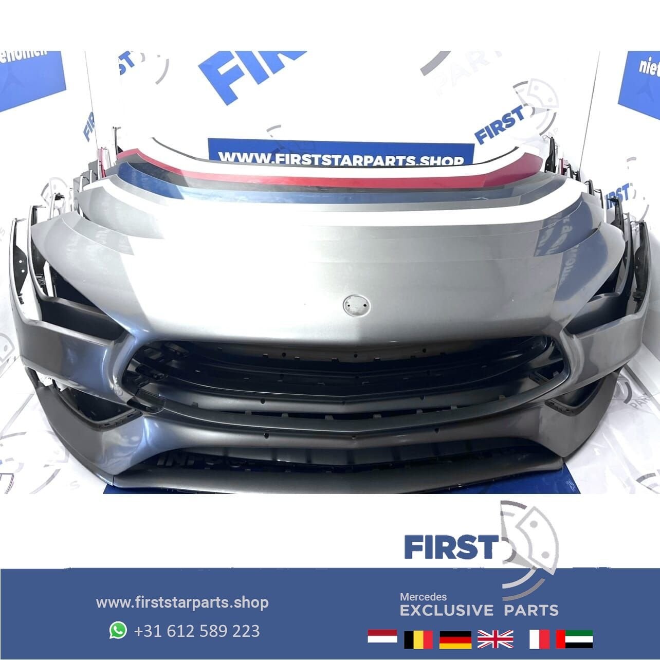 A1188808700 W118 BUMPER CLA AMG PAKKET VOORBUMPER C118 ZWART, Gebruikt, -, Voor, Ophalen of Verzenden