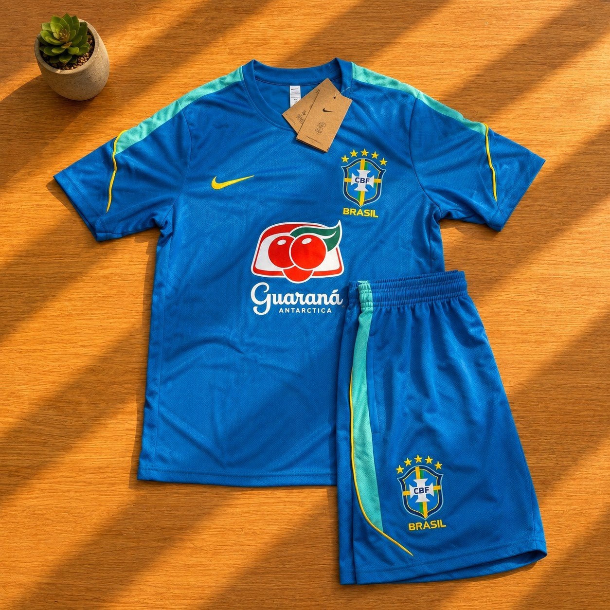 Brazil Football Training Set (Blue/Yellow), Maat S, Verzenden, Nieuw, Set