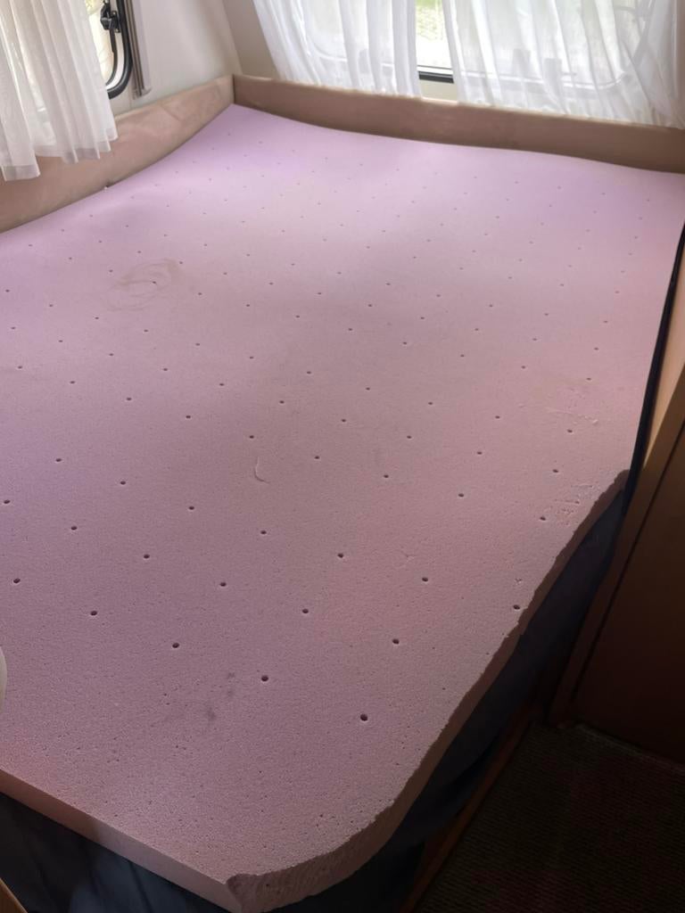 Traagschuim matrastopper zonder hoes voor op frans bed., Huis en Inrichting, Slaapkamer | Boxsprings, Ophalen, Gebruikt, Overige kleuren