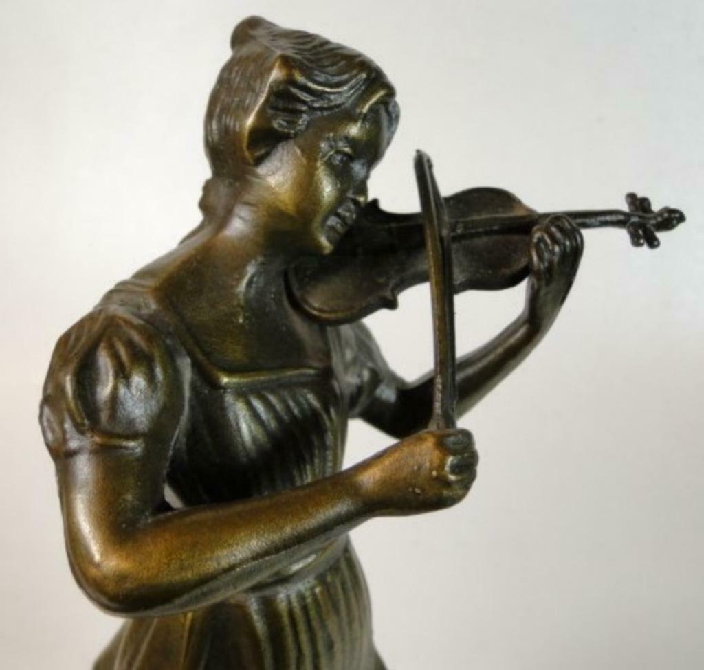statue en bronze * Le violoniste * Fonderia Artistica Lancin, Enlèvement ou Envoi