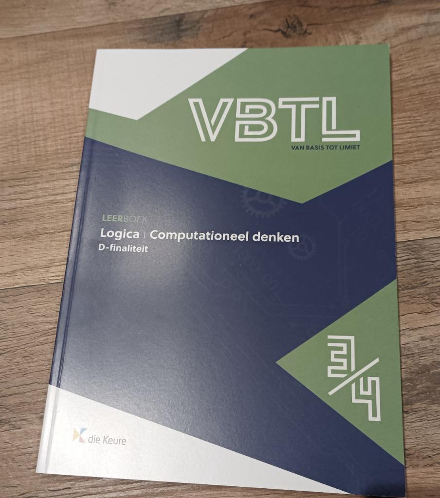 VBTL 3/4 leerboek D-finaliteit logica Nieuw, Enlèvement, Neuf, Secondaire, Mathématiques A
