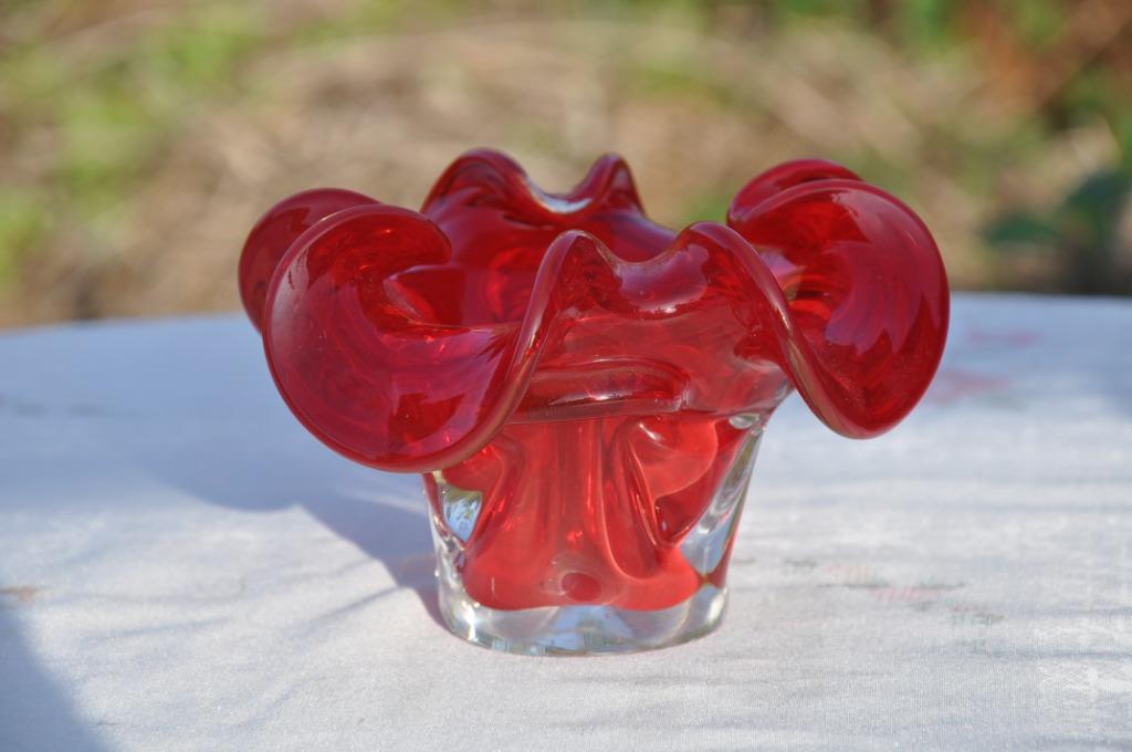 §  vide poche en cristal rouge, Enlèvement ou Envoi