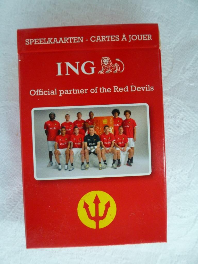 oude speelkaarten ING Rode Duivels nieuw nog in verpakking, Ophalen of Verzenden, Nieuw, Speelkaart(en)