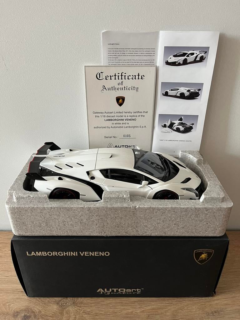 1:18 autoart lamborghini veneno aa, Hobby en Vrije tijd, Ophalen of Verzenden, Nieuw, Auto, Autoart
