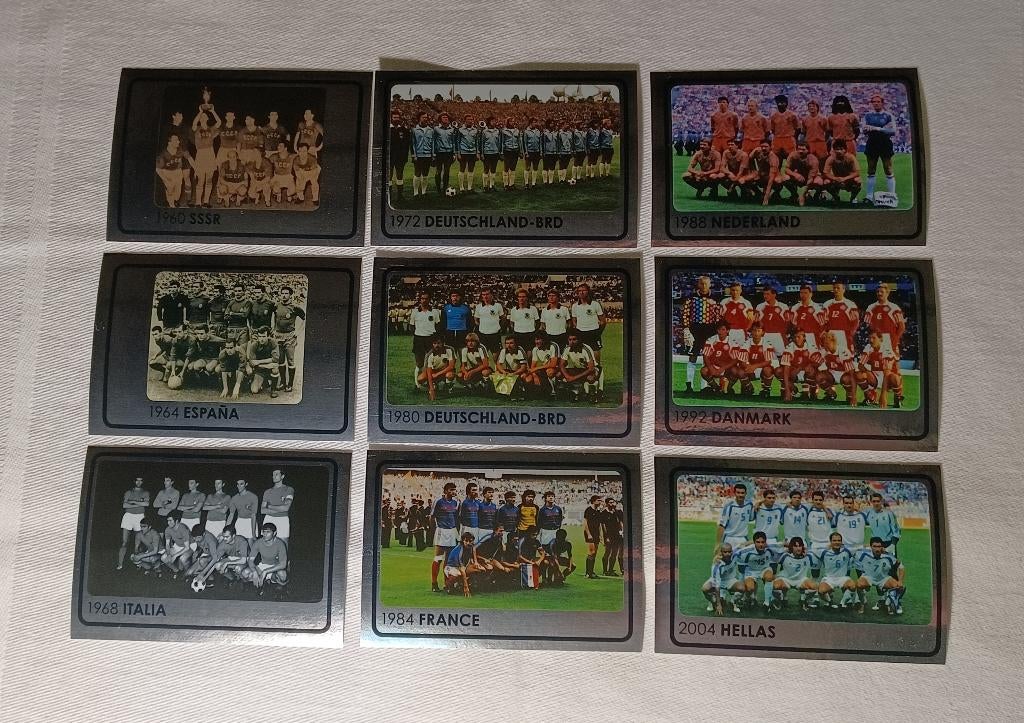 Autocollants "UEFA European Championship History" Euro 2008, Enlèvement ou Envoi, Comme neuf, Plusieurs autocollants