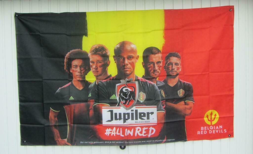 Jupiler - grote spandoek - 2 mtr x 1,20 mtr - Nieuw !, Verzamelen, Ophalen of Verzenden, Nieuw, Reclamebord, Plaat of Schild, Jupiler