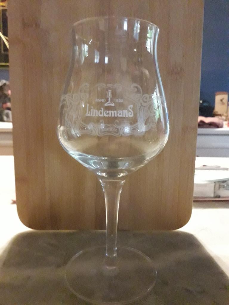 glas Lindemans, Verzamelen, Glas en Drinkglazen, Ophalen of Verzenden, Gebruikt, Bierglas