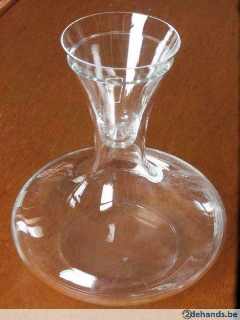 Kristallen decanteerkaraf met trechter"Schott Zwiesel Diva", Ophalen of Verzenden, Zo goed als nieuw, Overige materialen, Overige typen