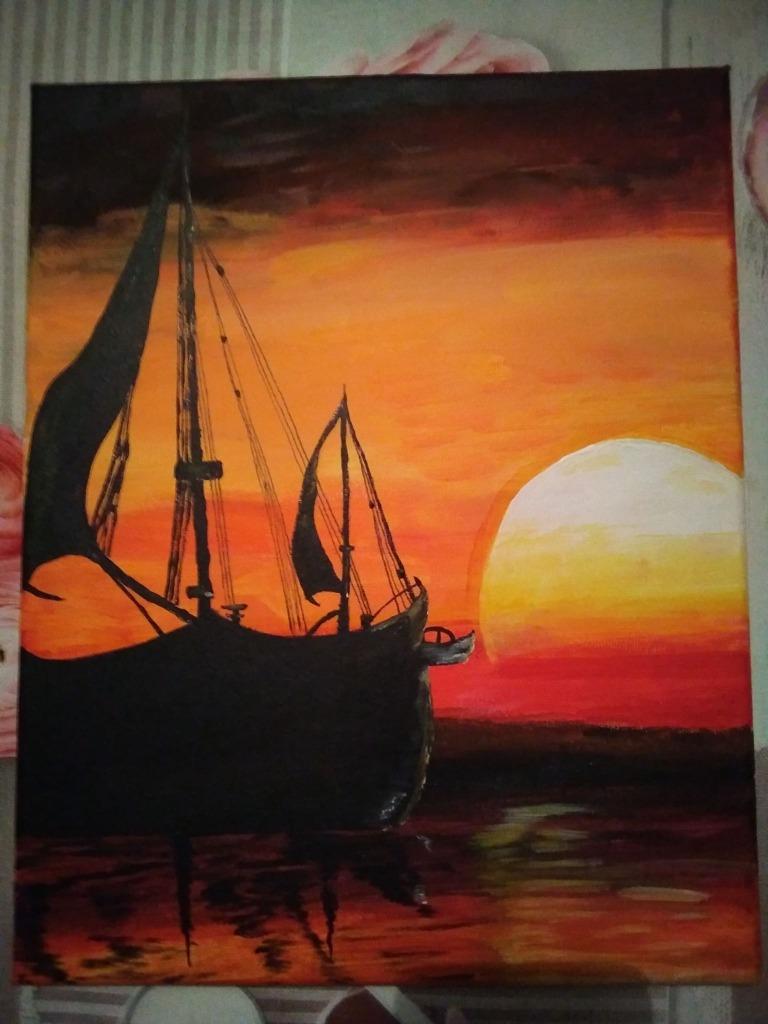 Tableaux peinture acrylique, Antiquités & Art, Enlèvement