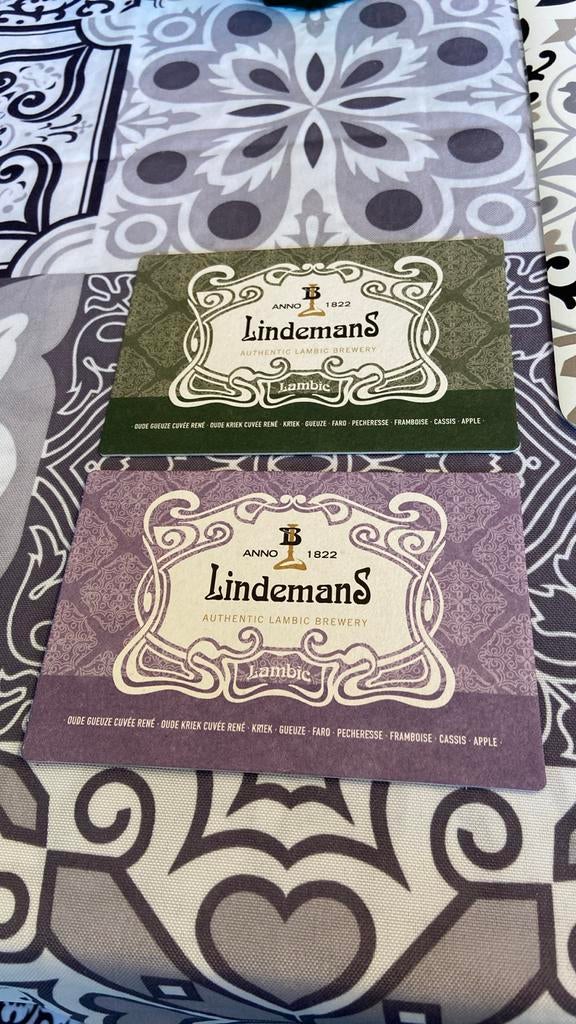 Bierviltjes Lindemans, Ophalen of Verzenden, Nieuw, Viltje(s), Overige merken