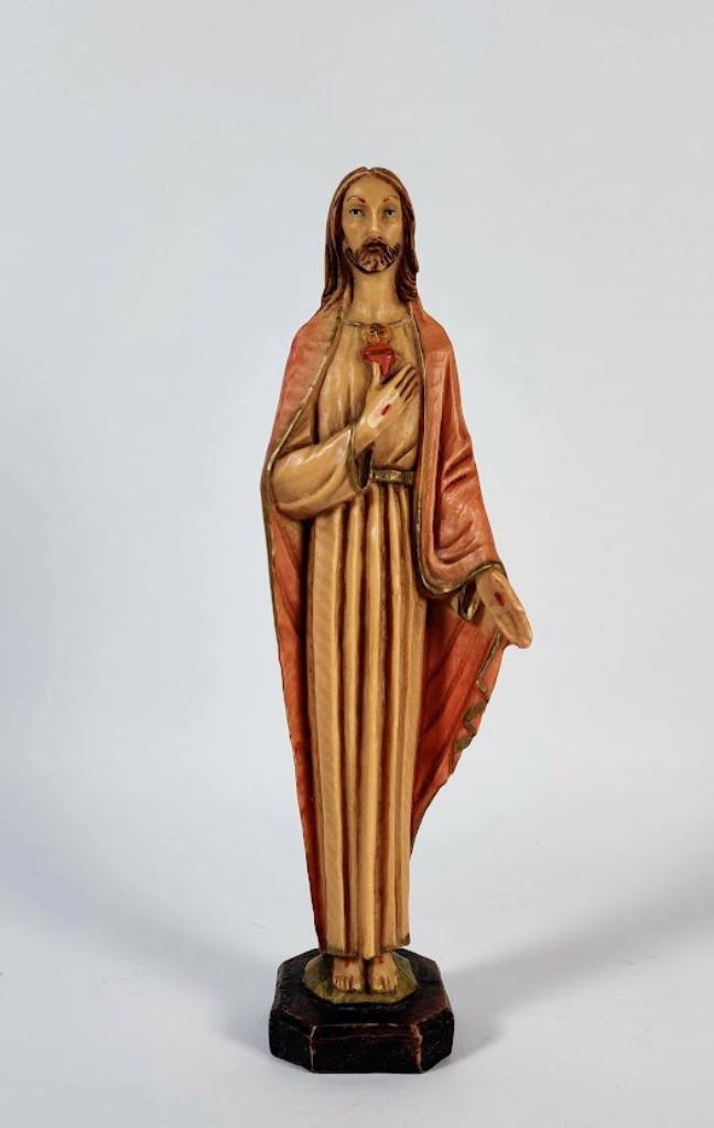 Christelijk beeld Heilig Hart van Jezus hoogte 20 cm kunstha, Antiek en Kunst, Antiek | Religieuze voorwerpen, Ophalen of Verzenden
